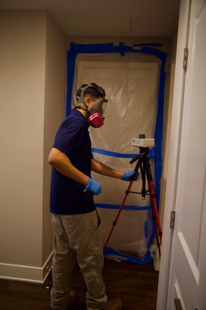 Mold clearance testing after remediation
